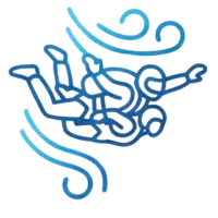 Tandemfalschirmsprung Verbindung 4 Haken